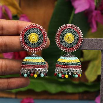 Multicolor jhumkas 1