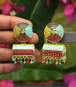 Multicolor jhumkas