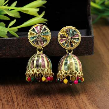 Multicolor jhumkas 2