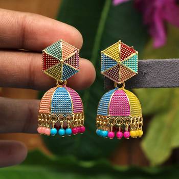 Multicolor jhumkas 1