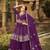 Magenta Georgette Sequined Embroidered Stitched Sharara Suit