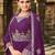 Magenta Georgette Sequined Embroidered Stitched Sharara Suit