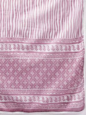 Lavender printed cotton ethnic-kurtis 5