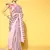 Light Pink Plain Georgette Saree With Blouse
