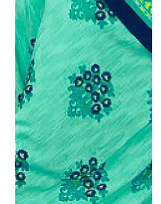 Navy blue printed crepe salwar 4