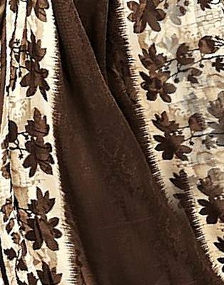 Dark brown printed crepe salwar 4