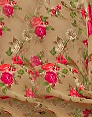 Red printed crepe salwar 4