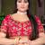 White and maroon Colour Dulhan Lehenga Choli, Wedding Lehenga Chol