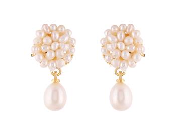 White Freshwater Pearl Layered Necklace Set 4
