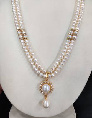 Real Natural Pearl Layered Necklace Set 3