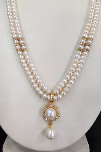 Real Natural Pearl Layered Necklace Set