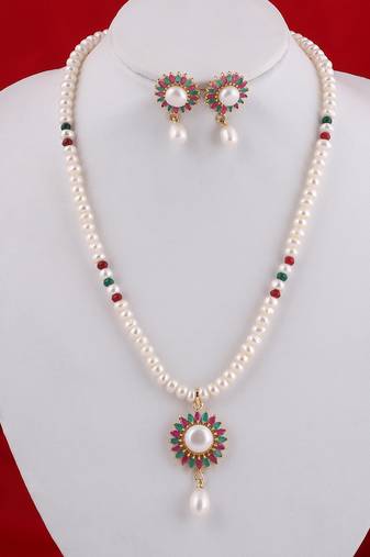 Real Natural Hyderabadi pearls Set