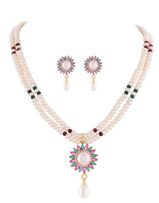 Real Natural Hyderabadi pearls Set 2