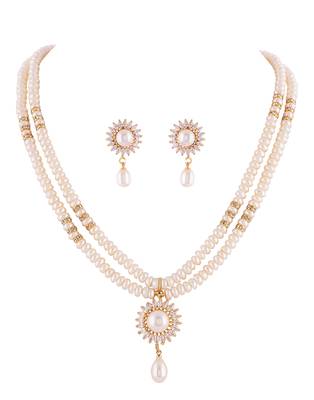 Real Natural Hyderabadi pearls Set 2