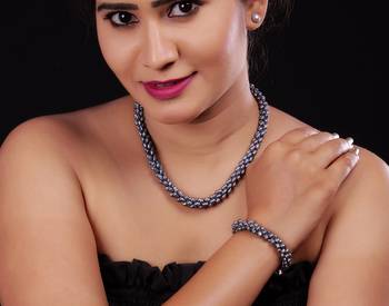 Real Natural Hyderabadi pearls Combo Set 1