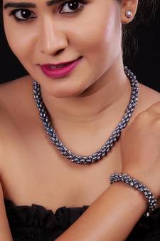 Real Natural Hyderabadi pearls Combo Set