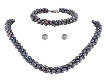 Real Natural Hyderabadi pearls Combo Set 2