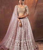 multicolor color Lycra Material Zari Work Lehenga Choli With Soft Net Dupatta