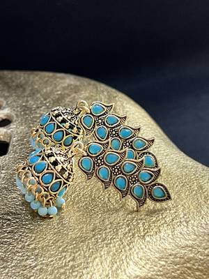Turquoise turquoise earrings 2