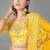 Designer Yellow Lehenga Choli With Soft Net Dupatta Set