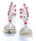 Pink cubic zirconia earrings