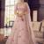 peach Color organza Base Gota Work Lehenga Choli With Soft Net Dupatta