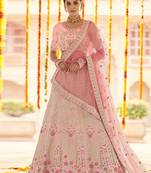 pink Color Georgette Base Lehenga Choli With Soft Dupatta