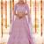 pink organza plain Work Lehenga Choli Net Dupatta