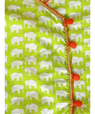 Green   pink Krish Angrakha Dhoti 5