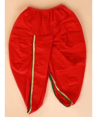 Yellow   Red Krish Angrakha Dhoti 6
