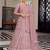 pink Color Mirror Work Lehenga Choli With Net Dupatta Set