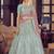 Turquoise Color Zarkan Work lehenga choli with net dupatta