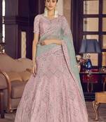 pink Sequins Work Lehenga Choli With Dupatta