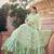 Pastel green color soft net base sequins work lehenga choli