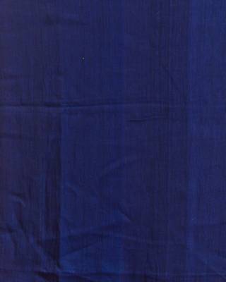 Blue hand woven linen saree with blouse 5