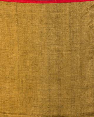 Black hand woven linen saree with blouse 5