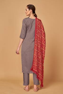 Mauve bandhej silk salwar 4