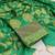Green floral print banarasi salwar