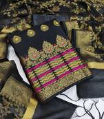 Black woven Art Silk salwar