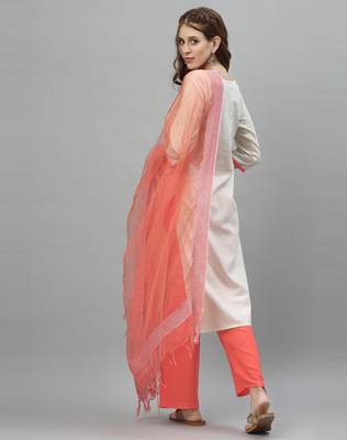 Off-white embroidered cotton embroidered-kurtis 4