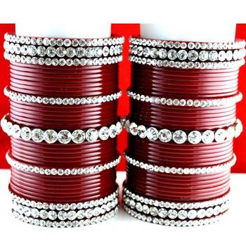 acrylic plastic panjubi suhag chura bangle stone moti with personaliz size-2.2,2.4,2.6,2.8,2.10 2