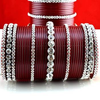 acrylic plastic panjubi suhag chura bangle stone moti with personaliz size-2.2,2.4,2.6,2.8,2.10 2