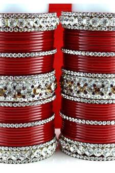 acrylic plastic panjubi suhag chura bangle stone moti with personaliz size-2.4,2.6,2.8
