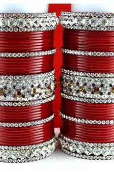 acrylic plastic panjubi suhag chura bangle stone moti with personaliz size-2.4,2.6,2.8