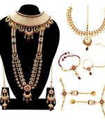 Maroon jewellery