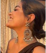 Partywear Chandbali Jhumki Earrings