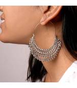 Silver Chandbali Earrings
