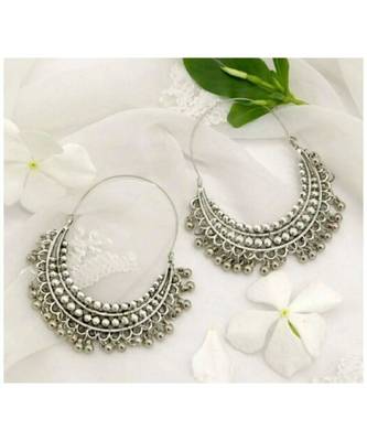 Silver Chandbali Earrings 2