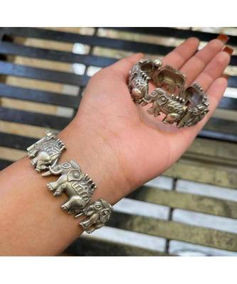 Openable Elephant Kada Hand Bracelet 1