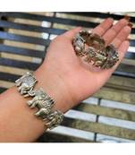 Openable Elephant Kada Hand Bracelet